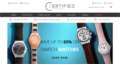 Desktop Screenshot of certifiedwatchstore.com