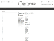 Tablet Screenshot of certifiedwatchstore.com